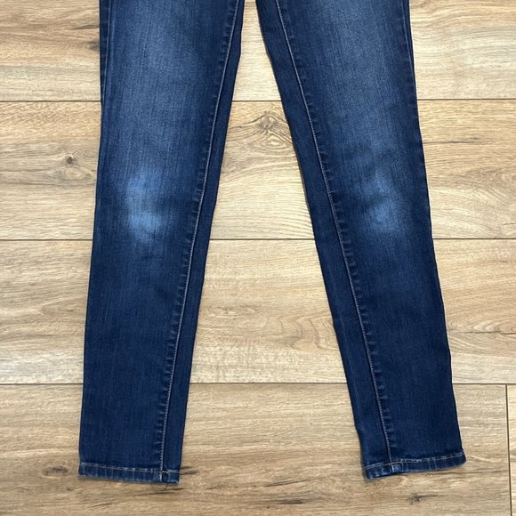 Women's Kancan Mid Rise Super Skinny Jeans SZ 26 x 28 Blue Stretch KC7092 - Picture 3 of 12